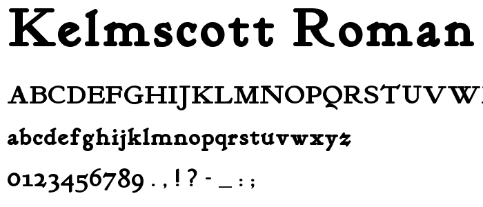 Kelmscott Roman NF Bold font